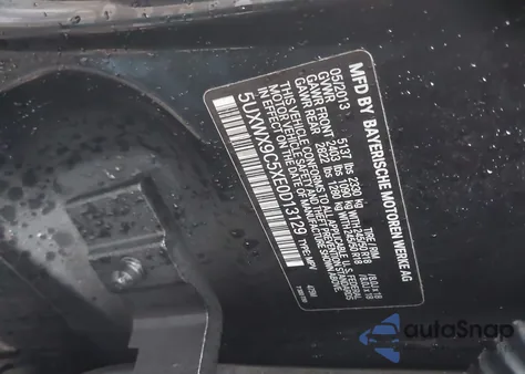 2014 BMW X3 xDrive28I z USA, uszkodzony, nr VIN 5UXWX9C5XE0D13129